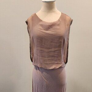 Bailey 44 Midi Dress with Embellished Sleeve
